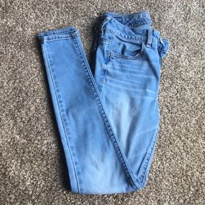 Light-Wash High-Rise Skinny Jeans